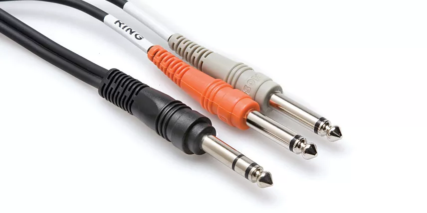 1/4-Inch TRS Male to Two 1/4-Inch Mono Male 4m Insert Cable STP-204